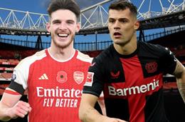 So sánh phong độ của Declan Rice và Granit Xhaka ở mùa giải 2023/24