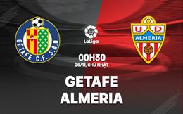 Nhận định bóng đá Getafe vs Almeria 0h30 ngày 26/11 (La Liga 2023/24)