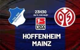 Nhận định bóng đá Hoffenheim vs Mainz 23h30 ngày 26/11 (Bundesliga 2023/24)