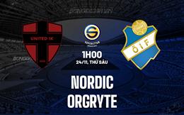 Nhận định Nordic vs Orgryte 1h00 ngày 24/11 (Hạng 2 Thụy Điển 2023)