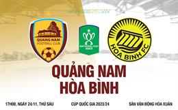 Nhận định Quảng Nam vs Hòa Bình (17h00 ngày 24/11): Khó có bất ngờ