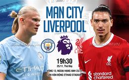 Nhận định Man City vs Liverpool (19h30 ngày 25/11): Màn thư hùng siêu hấp dẫn