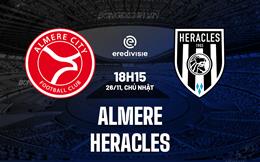 Nhận định Almere vs Heracles 18h15 ngày 26/11 (VĐQG Hà Lan 2023/24)