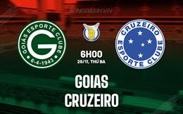 Nhận định - dự đoán Goias vs Cruzeiro 6h30 ngày 28/11 (VĐQG Brazil 2023)