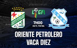 Nhận định Oriente Petrolero vs Vaca Diez 7h00 ngày 28/11 (VĐQG Bolivia 2023)