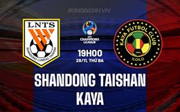 Nhận định Shandong Taishan vs Kaya 19h00 ngày 28/11 (AFC Champions League 2023/24)