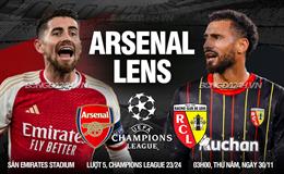 Nhận định Arsenal vs Lens (03h00 ngày 30/11): Pháo thủ đòi nợ