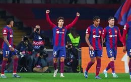 Sao Barca ăn mừng kiểu Bellingham sau khi xé lưới Atletico Madrid