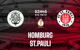 Nhận định bóng đá Homburg vs St.Pauli 2h45 ngày 6/12 (Cúp QG Đức 2023/24)