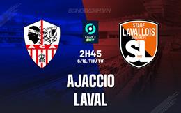 Nhận định - dự đoán Ajaccio vs Laval 2h45 ngày 6/12 (Hạng 2 Pháp 2023/24)