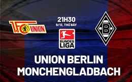 Nhận định Union Berlin vs Monchengladbach 21h30 ngày 9/12 (Bundesliga 2023/24)