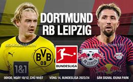 Nhận định Dortmund vs RB Leipzig (00h30 ngày 10/12): Đại chiến giành top 4