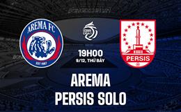 Nhận định Arema vs Persis Solo 19h00 ngày 9/12 (VĐQG Indonesia 2023/24)