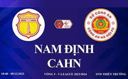 Xem trực tiếp Nam Định vs CAHN vòng 5 V-League 23/24 ở đâu ?