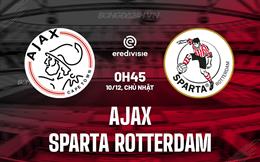 Nhận định Ajax vs Sparta Rotterdam 0h45 ngày 10/12 (VĐQG Hà Lan 2023/24)