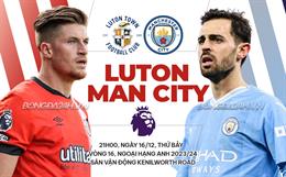 Nhận định Luton Town vs Man City (21h00 ngày 10/12): Tìm lại nụ cười