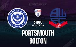 Nhận định bóng đá Portsmouth vs Bolton 3h00 ngày 12/12 (Hạng 3 Anh 2023/24)