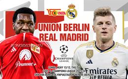 Nhận định Union Berlin vs Real Madrid (03h00 ngày 13/12): Ngáng chân Los Blancos