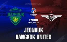 Nhận định Jeonbuk vs Bangkok United 17h00 ngày 13/12 (AFC Champions League 2023/24)