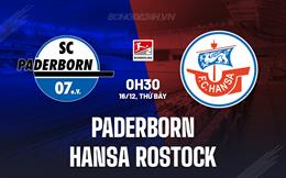 Nhận định Paderborn vs Hansa Rostock 0h30 ngày 16/12 (Hạng 2 Đức 2023/24)