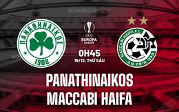 Nhận định Panathinaikos vs Maccabi Haifa 0h45 ngày 15/12 (Europa League 2023/24)