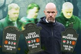 Erik ten Hag chú ý: 4 HLV MU bị sa thải sau trận thua Liverpool