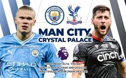 Nhận định Man City vs Crystal Palace (22h00 ngày 16/12): Sức mạnh vượt trội