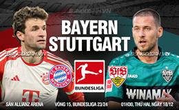 Nhận định Bayern vs Stuttgart (01h30 ngày 18/12): Bản lĩnh nhà vô địch