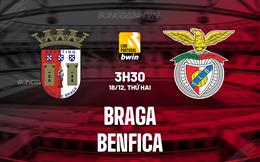 Nhận định Braga vs Benfica 3h30 ngày 18/12 (VĐQG Bồ Đào Nha 2023/24)