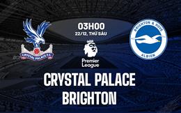 Nhận định Crystal Palace vs Brighton (03h00 ngày 22/12): “Hải âu” gặp khó