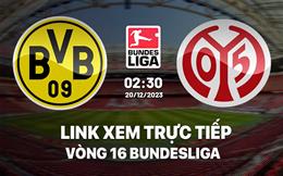 Link xem trực tiếp Dortmund vs Mainz 2h30 ngày 20/12/2023