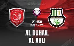 Nhận định Al-Duhail vs Al-Ahli 21h30 ngày 21/12 (VĐQG Qatar 2023/24)