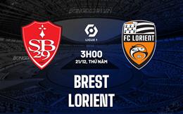Nhận định bóng đá Brest vs Lorient 3h00 ngày 21/12 (VĐQG Pháp 2023/24)