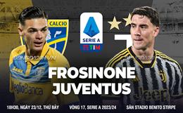 Nhận định Frosinone vs Juventus (18h30 ngày 23/12): Khó có bất ngờ