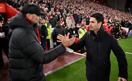 Arteta tự hào vì Arsenal chơi đôi công với Liverpool tại Anfield