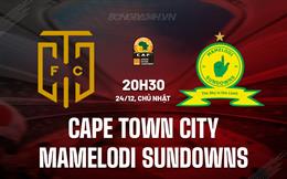 Nhận định Cape Town City vs Mamelodi Sundowns 20h30 ngày 24/12 (VĐQG Nam Phi 2023/24)