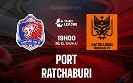 Nhận định Port vs Ratchaburi 19h00 ngày 25/12 (VĐQG Thái Lan 2023/24)