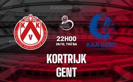 Nhận định bóng đá Kortrijk vs Gent 22h00 ngày 26/12 (VĐQG Bỉ 2023/24)