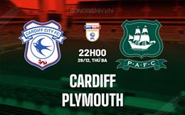 Nhận định Cardiff vs Plymouth 22h00 ngày 26/12 (Hạng Nhất Anh 2023/24)