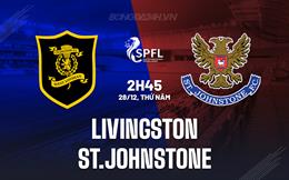 Nhận định Livingston vs St.Johnstone 2h45 ngày 28/12 (VĐQG Scotland 2023/24)