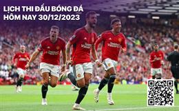 Lịch thi đấu bóng đá hôm nay 30/12: Nottm Forest - MU; Juventus - Roma