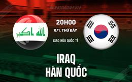 Nhận định Iraq vs Hàn Quốc 20h00 ngày 6/1 (Giao hữu quốc tế 2024)