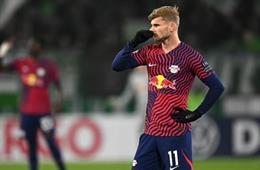 Timo Werner bị loại khỏi đội hình RB Leipzig trước ngày trở lại EPL