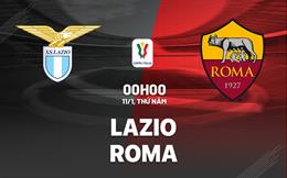 Thua Lazio dưới cơn mưa ... thẻ đỏ, Roma chia tay Coppa Italia