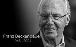 Hoàng đế bóng đá Franz Beckenbauer qua đời ở tuổi 78