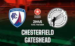 Nhận định Chesterfield vs Gateshead 2h45 ngày 11/11 (Hạng 5 Anh 2023/24)