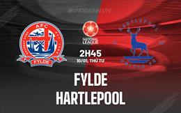 Nhận định Fylde vs Hartlepool 2h45 ngày 10/1 (Hạng 5 Anh 2023/24)