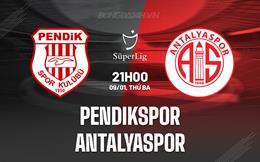 Nhận định Pendikspor vs Antalyaspor 21h00 ngày 9/1 (VĐQG Thổ Nhĩ Kỳ 2023/24)