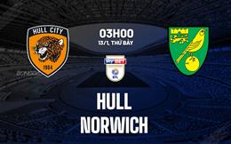 Nhận định bóng đá Hull vs Norwich 3h00 ngày 13/1 (Hạng nhất Anh 2023/24)