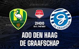 Nhận định ADO Den Haag vs De Graafschap 2h00 ngày 13/1 (Hạng 2 Hà Lan 2023/24)